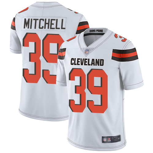 Cleveland Browns Terrance Mitchell Men White Limited Jersey 39 NFL Football Road Vapor Untouchable